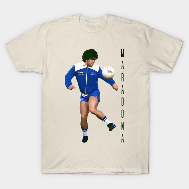 Diego Maradona / 80s style fan art T-Shirt by DankFutura